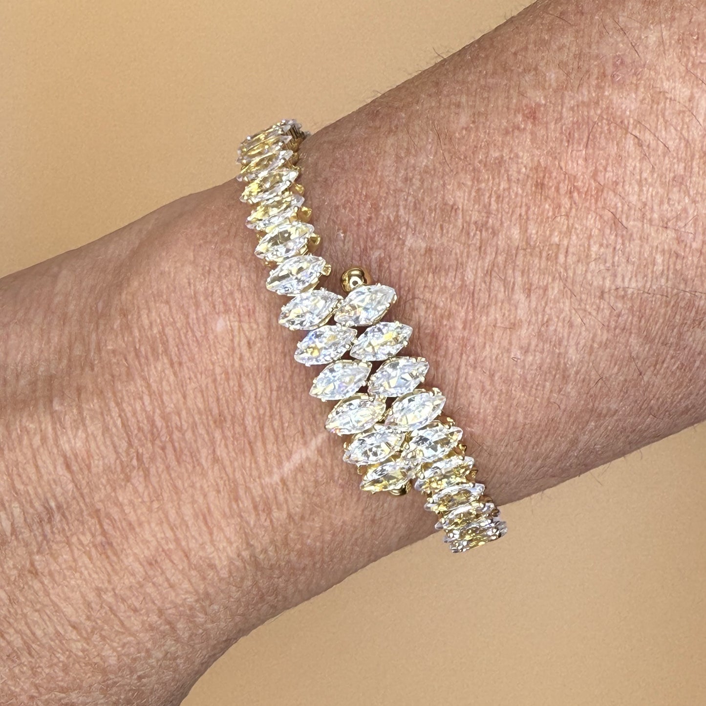 Starlight Crystal Cuff Bracelet