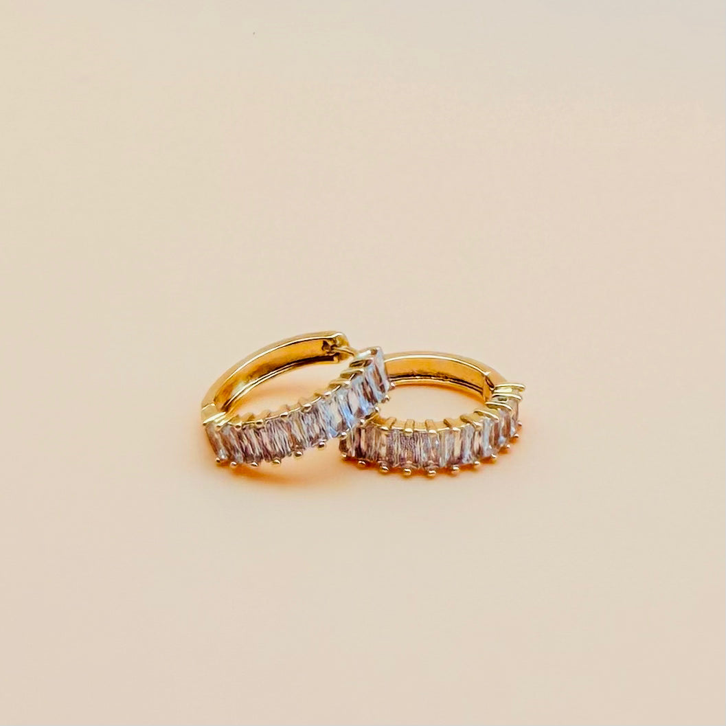 Frosted Elegance Hoops