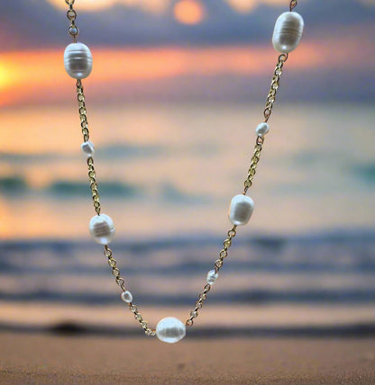 Cascading Pearls Necklace