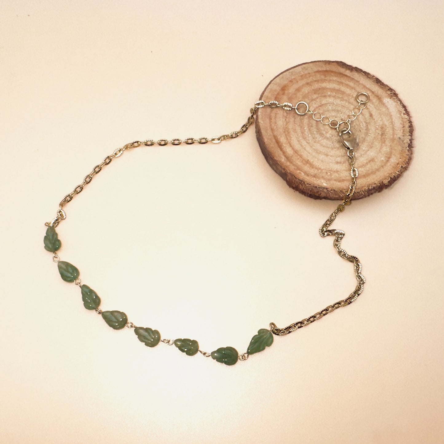 Jade Leaf Necklace