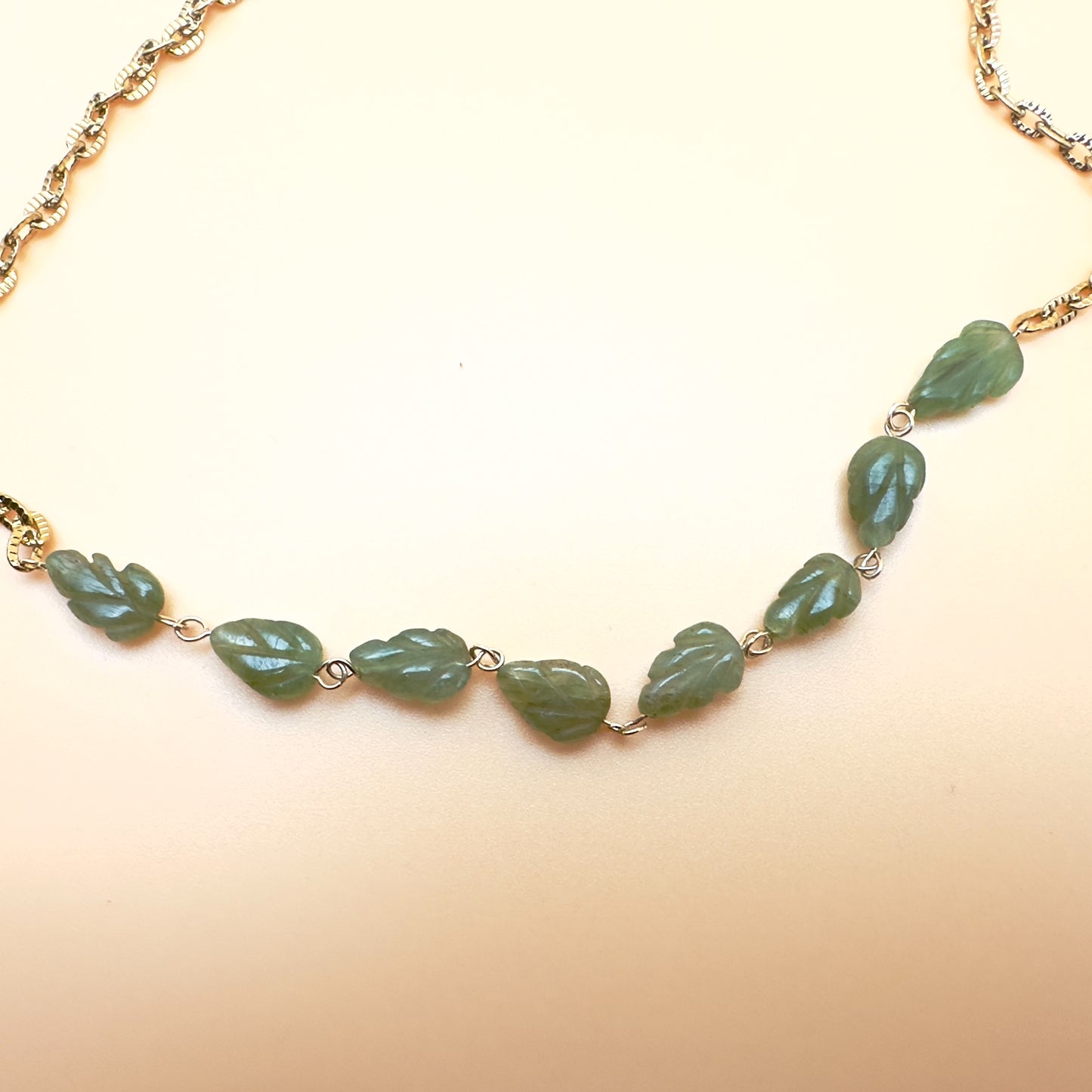 Jade Leaf Necklace