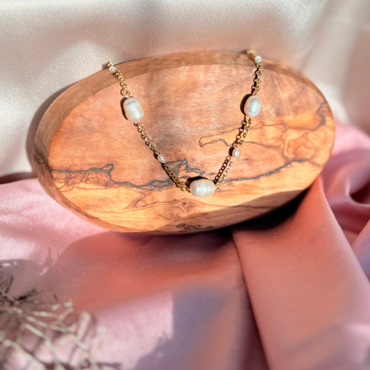 Cascading Pearls Necklace