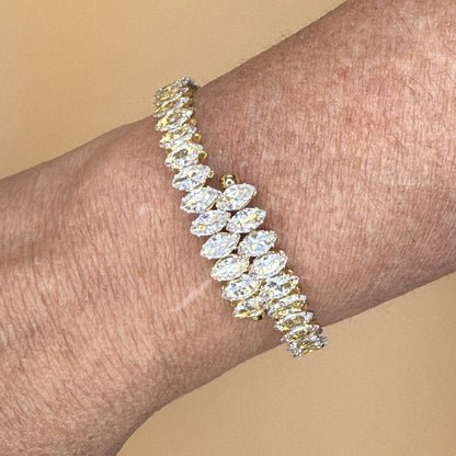 Starlight Crystal Cuff Bracelet