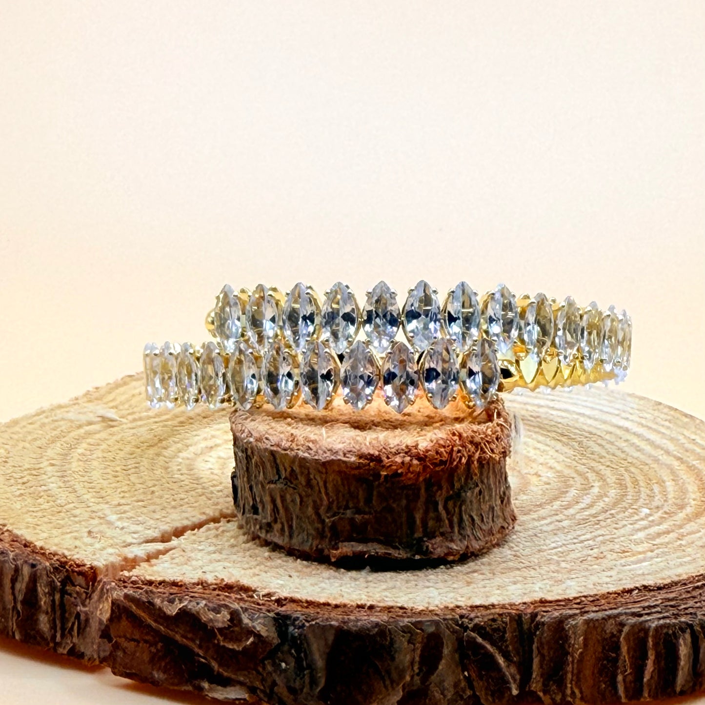 Starlight Crystal Cuff Bracelet