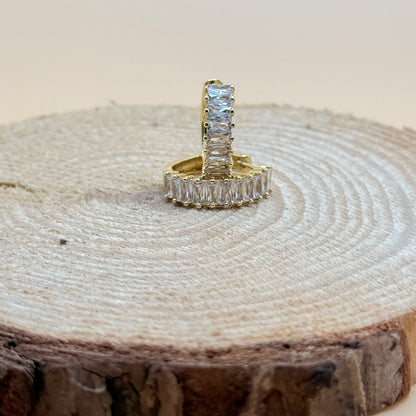 Frosted Elegance Hoops