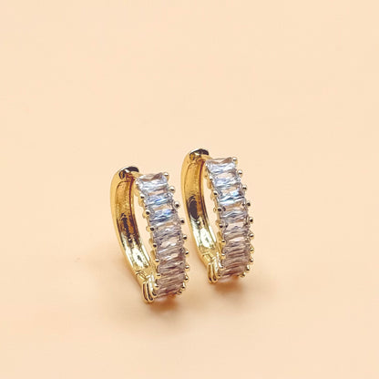 Frosted Elegance Hoops