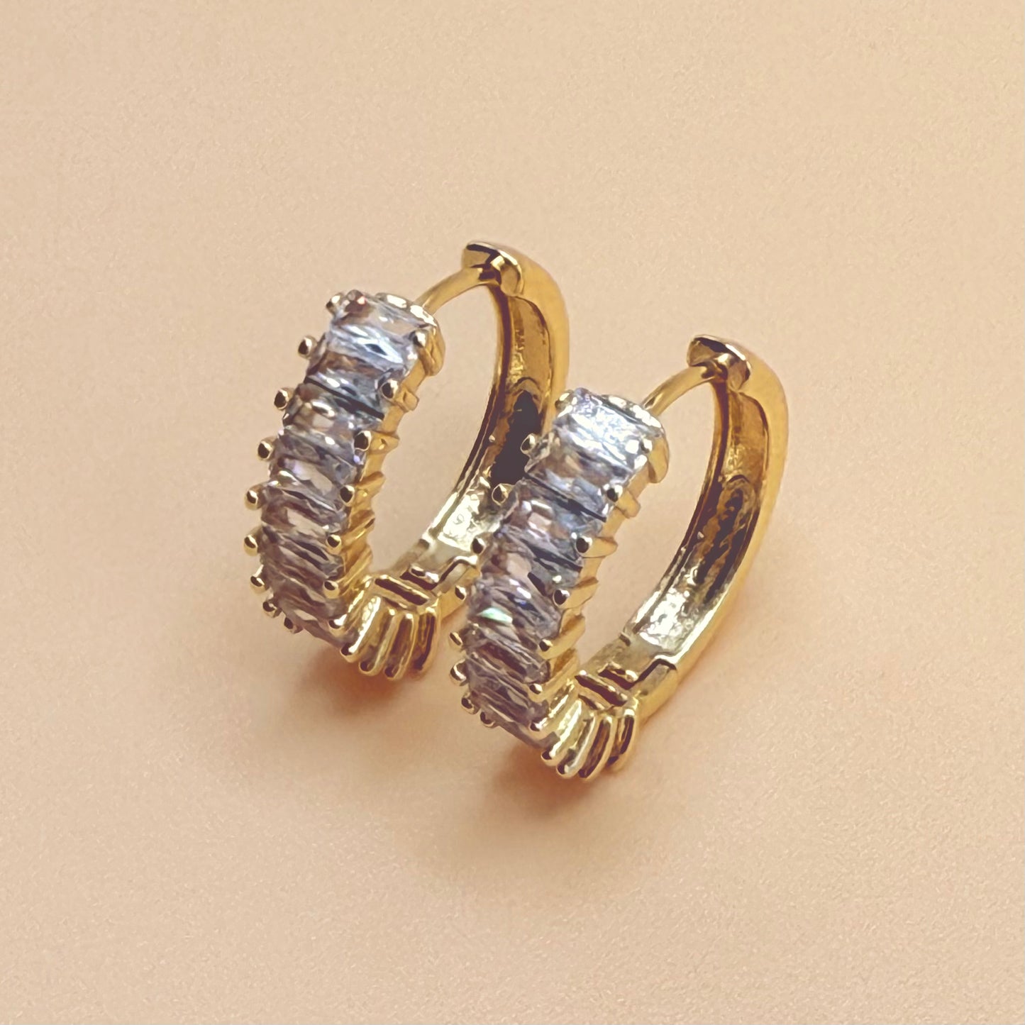 Frosted Elegance Hoops