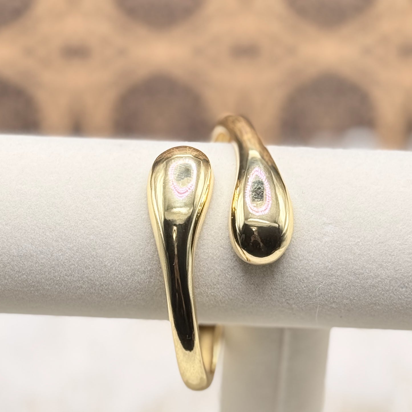 Golden Teardrop Bangle