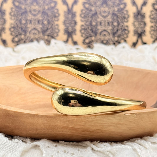 Golden Teardrop Bangle