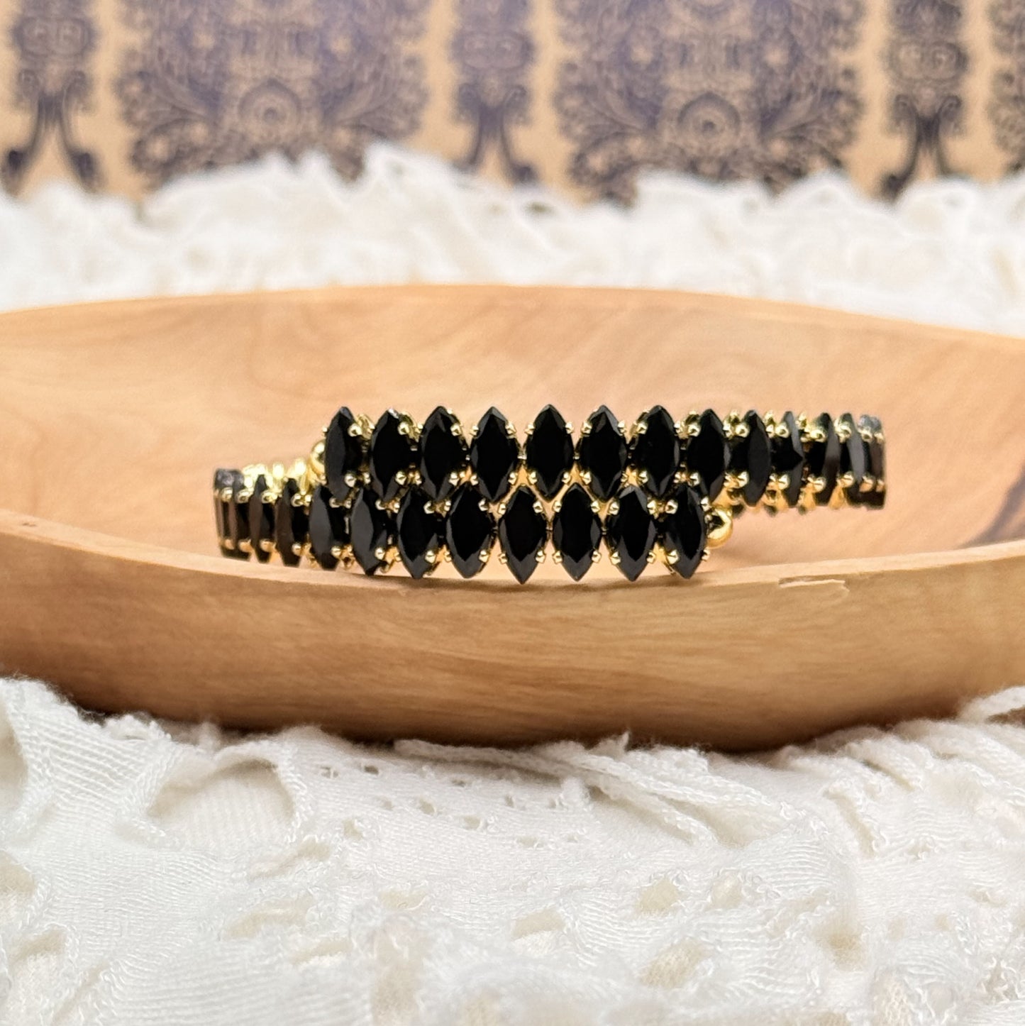Midnight Sparkle Cuff Bracelet