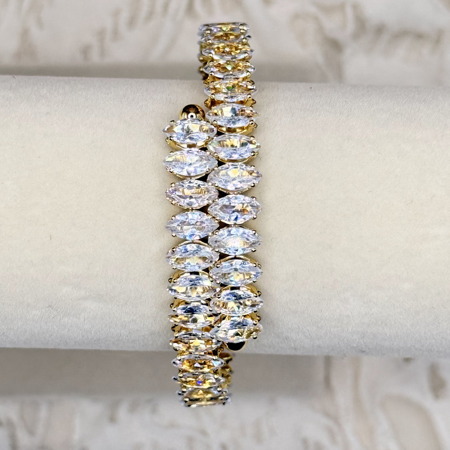 Starlight Crystal Cuff Bracelet