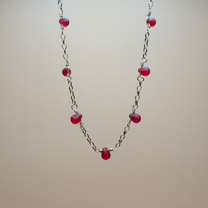 Red Teardrop Necklace