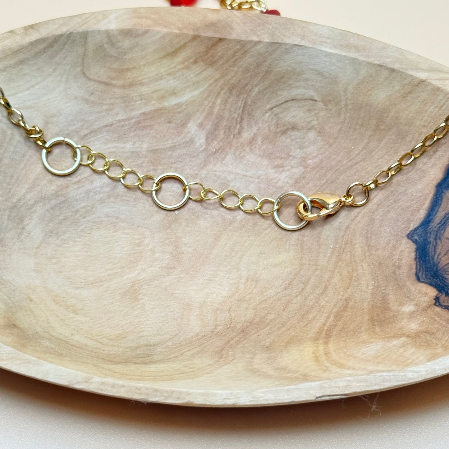 Red Teardrop Necklace