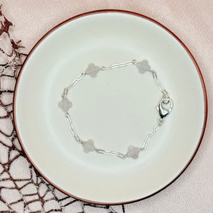 The Rosey Clover Paperclip Bracelet